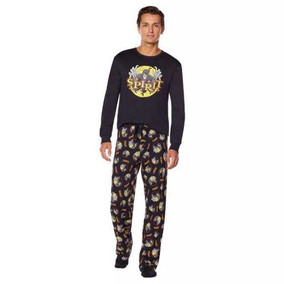 Spirit Halloween Logo Long Sleeve Pajama Set - Unisex Adult Size Small - Picture 1 of 3